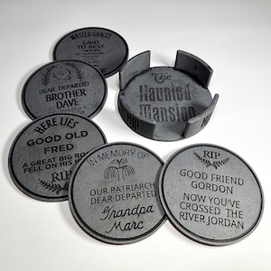 Haunted Mansion Tombstones Inspired Coaster Set