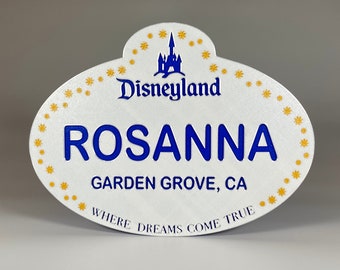 Large Personalized Disneyland Cast Member Name Tag Plaque