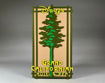 Disney's Grand Californian Resort Disneyland Inspired Plaque