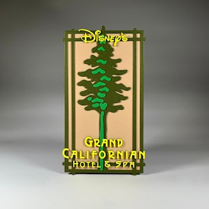 Disney&#39;s Grand Californian Resort Disneyland Inspired Plaque