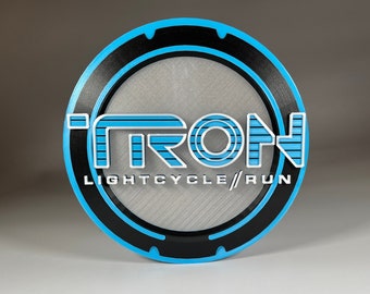Tron Lightcycle Run Inspired Plaque