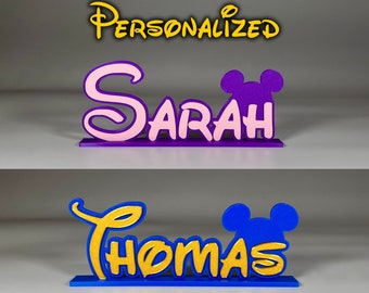 Personalized Disney Font Inspired Name Plaque