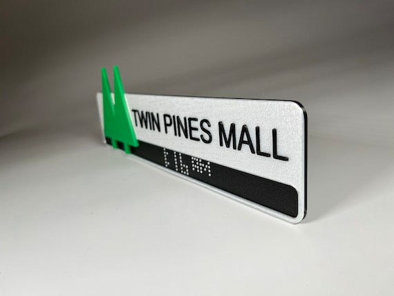 Twin Pines Mall Back to the Future Inspired Plaque - Etsy