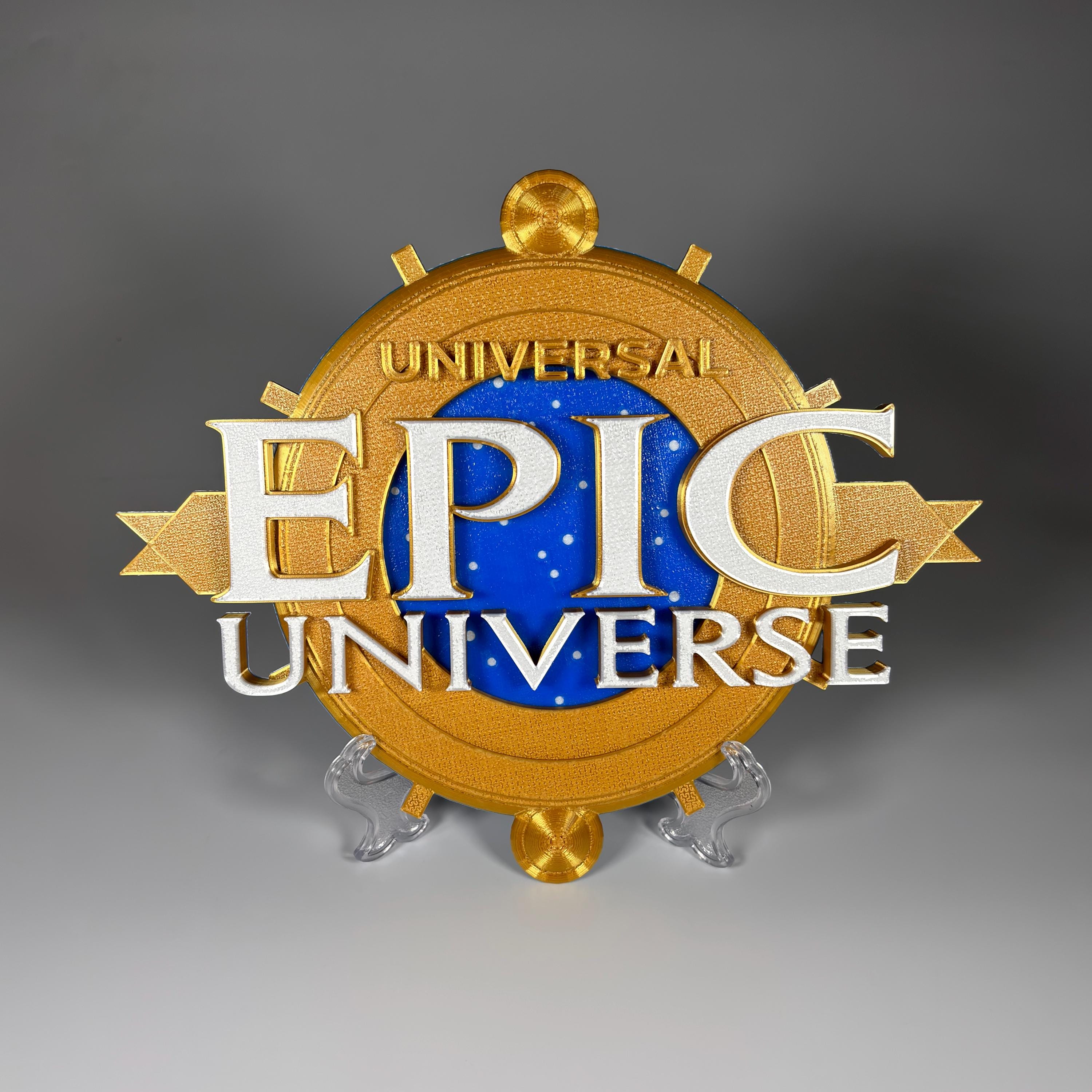 Episches Universum inspiriert Eingangsschild