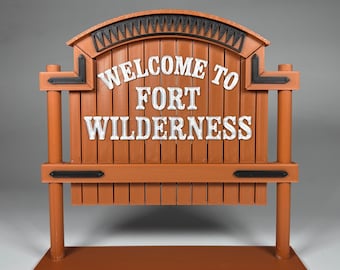 Fort Wilderness Resort and Campground Miniature Sign Replica