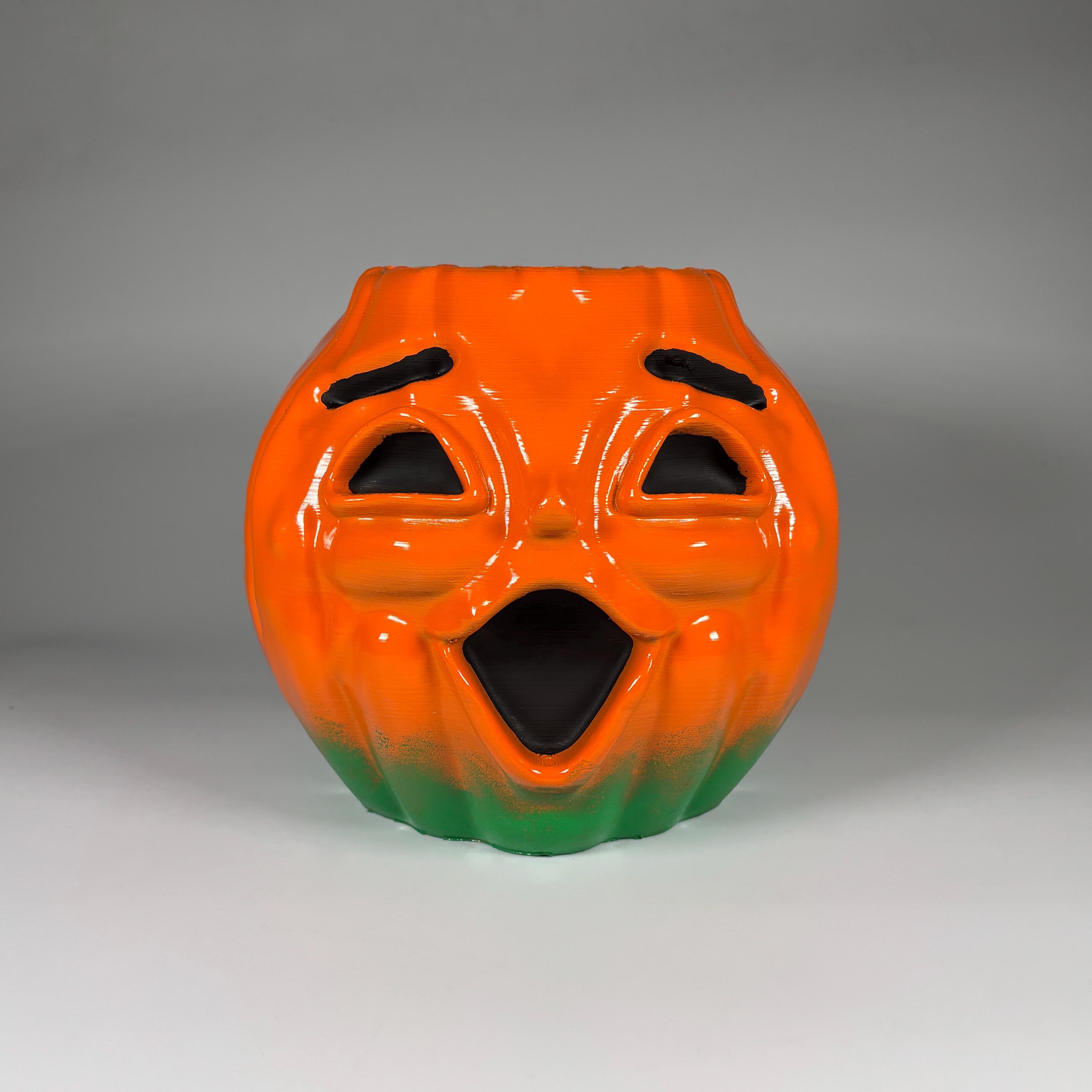 Mid-century Carousel of Progress Halloween Jack-o-lantern Replica