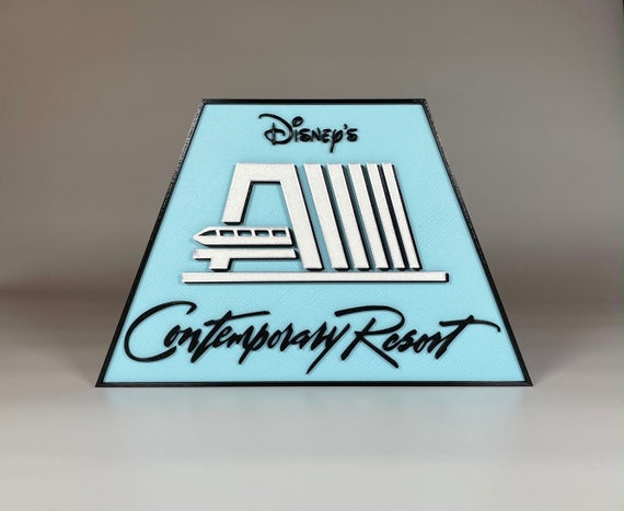Walt Disney World Contemporary Resort Hotel Inspired Plaque