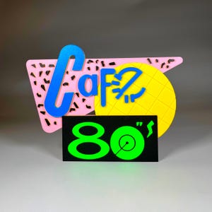 Cafe 80s Back to the Future Inspired Plaque