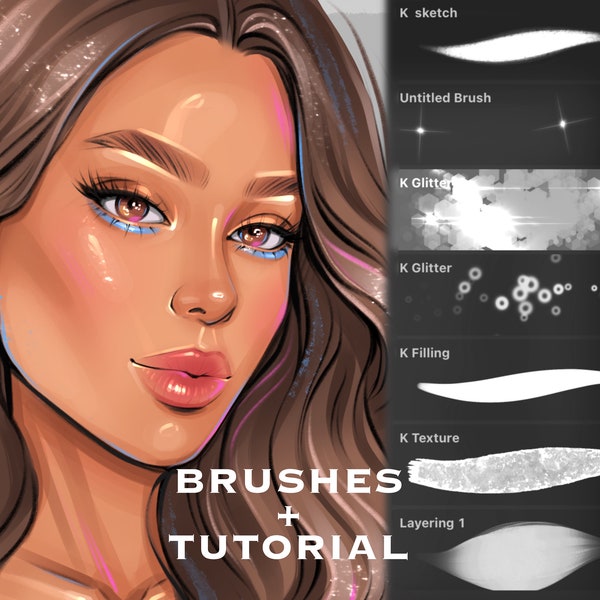 Procreate brushes + step by step tutorial