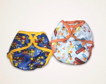 Cloth diaper covers pulp fabric one size double cuffs fire brigade / excavator selection