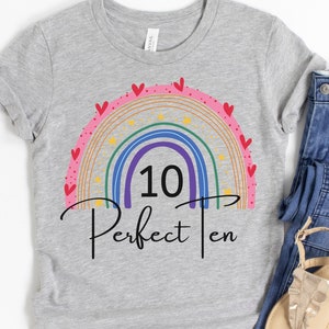 10th Birthday Shirt, Girl, 10th Birthday TShirts, Ten Year Old Birthday Girl Shirt, 10 Year old Birthday, Birthday Countdown