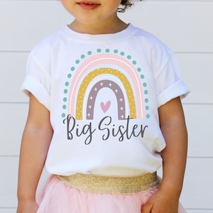 Big Sister Rainbow Shirt, Big Sis Rainbow TShirt, Big Sister Tee, Sis Shirt Rainbow, Birthday Girl, Rainbow Sister Shirts, Sibling Shirts