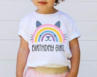 Birthday Girl Shirt, Birthday Party Girl Shirt, Birthday Squad Shirt, Youth Birthday Girl Shirt, Birthday Shirt, Birthday Outfit, Cat