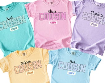 Cousin Crew Shirts, Cousin Camp Tee, Personalized Matching Family Reunion Trip Shirts, Family Vacation Tees, New to the Cousin Crew