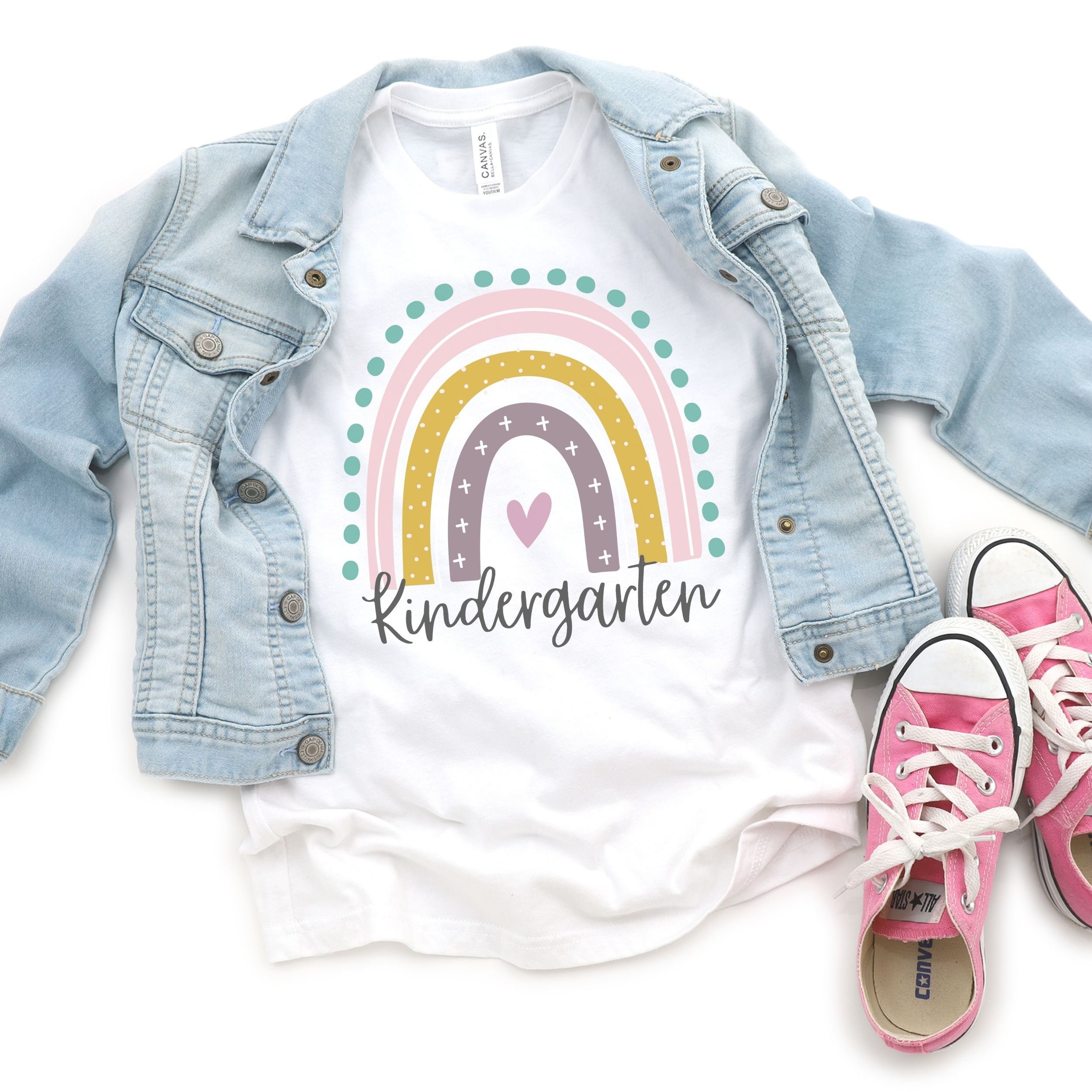 Kindergarten Shirt Girls, First Day of Kindergarten Outfit, Gift, Hel…