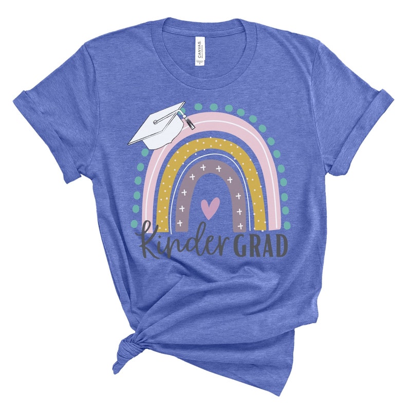Kindergarten Grad Shirt Girls K Tee Kinder Graduation - Etsy