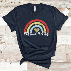 PT retro rainbow shirt, Pysical Therapist, PT gifts, Physical Therapy, Assistant, PT Graduation, GIfts, pt student, soft tee