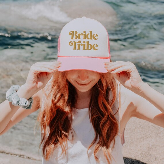 Bride Tribe Embroidered Foam Trucker Hat, Matching Hat for 