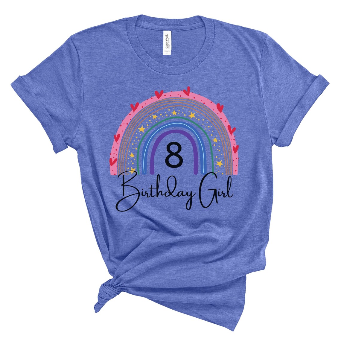 8th Birthday Shirts Girl 8th Birthday Tshirts Eight Year Etsy