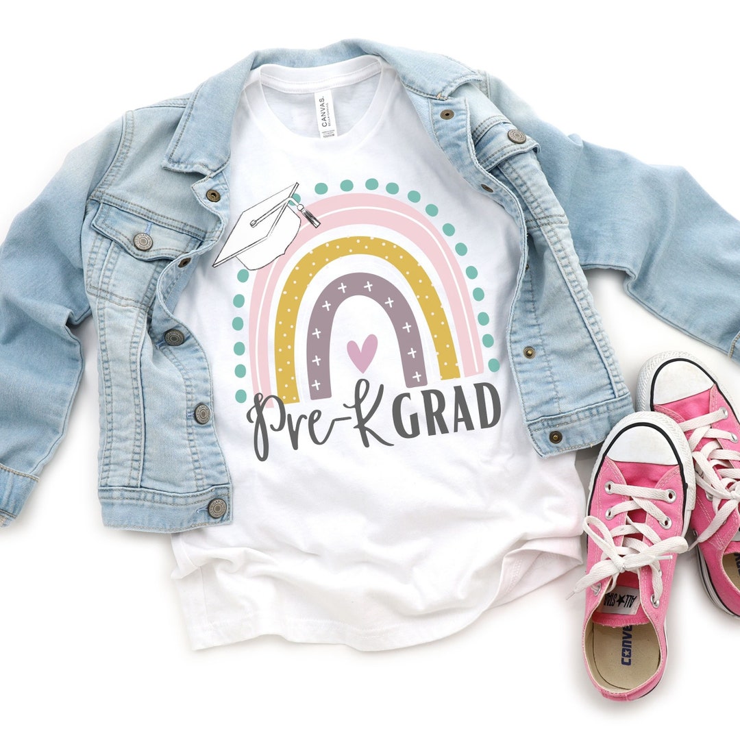 Pre-k Grad Shirt Girls, Pre Kindergarten Tee, Preschool Graduation ...