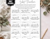 Baby Shower Games Printable, Baby Showdown Volume 2 Party Activity, Coed Celebration Game, Editable Template