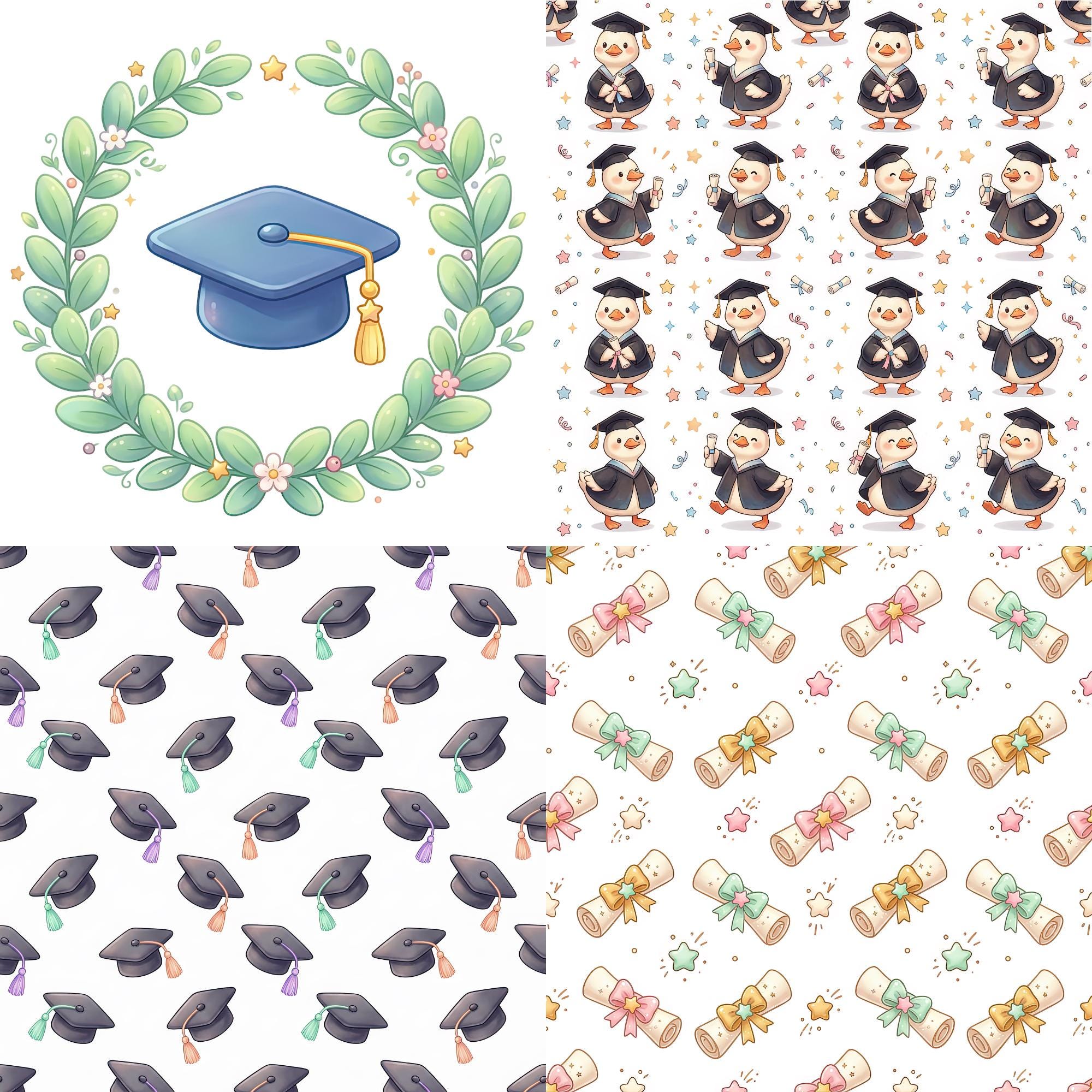 Kawaii Graduation Clipart PNG, School Clip Art Set, Class of 2026 ...