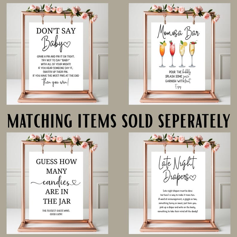 Baby Shower Showdown Game – Baby Shower Games Printable, Fun Baby Shower Game, Baby Shower Activity, Gender Neutral Editable Template image 10