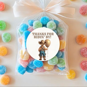 Cowboy Birthday Party Favor Tags, Rodeo Cowboy Party Theme Decor, Favor Labels, Western Party Decorations, Non-editable Instant Download