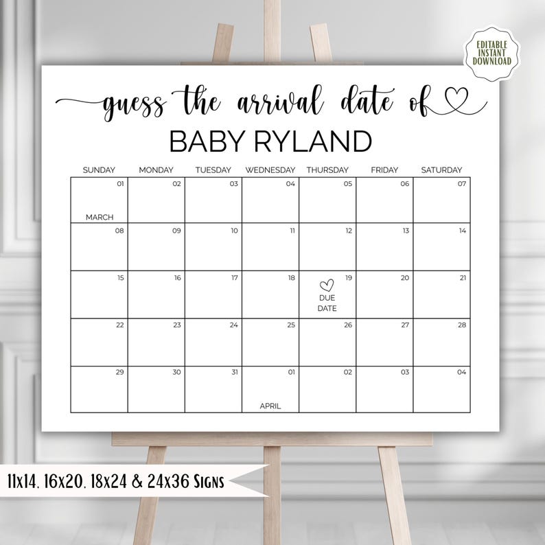 Baby Shower Showdown Game – Baby Shower Games Printable, Fun Baby Shower Game, Baby Shower Activity, Gender Neutral Editable Template image 9