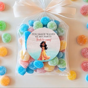 Eilandprinses verjaardagsfeestje gunsttags, gunstlabels, Hawaiiaanse feestdecoraties, tropisch eiland Luau feestdecor direct downloaden