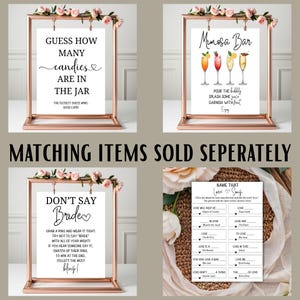 Bridal Shower Showdown Game, Bridal Shower Game Printable, Bride Trivia Game, Bridal Party Activity, Editable Template image 9