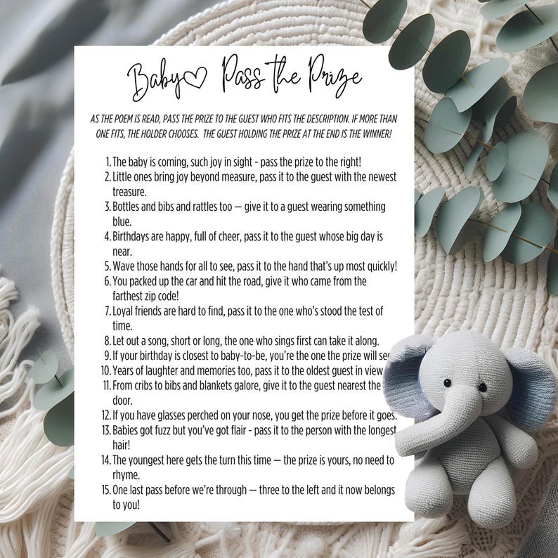 Baby Shower Showdown Game – Baby Shower Games Printable, Fun Baby Shower Game, Baby Shower Activity, Gender Neutral Editable Template image 8