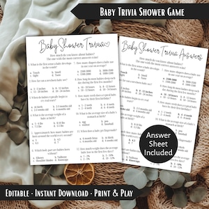 Baby Shower Showdown Game – Baby Shower Games Printable, Fun Baby Shower Game, Baby Shower Activity, Gender Neutral Editable Template image 15