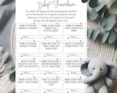 Baby Shower Showdown Game – Baby Shower Games Printable, Fun Baby Shower Game, Baby Shower Activity, Gender Neutral Editable Template