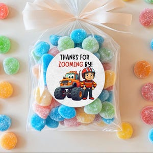 Monstertruck Geburtstag Party Favor Tags, Monstertruck Party Thema Dekor, Favor Etiketten, ZoomCrew ™ Partydekoration, Instant Download