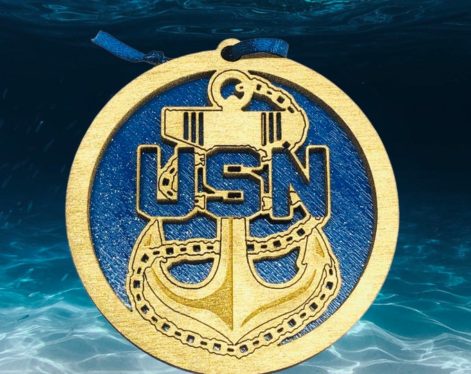 NAVY USN Christmas Ornament Military Gift