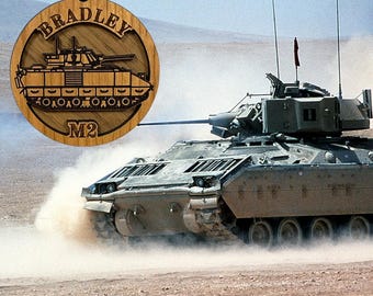 BRADLEY Tank Military aircraft Christmas ornament Air Force Army Navy Marines space force veteran holiday gift