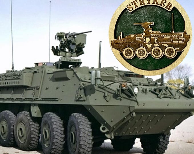 STRYKER Tank Military aircraft Christmas ornament Air Force Army Navy Marines space force veteran holiday gift