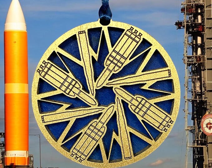 DELTA IV Heavy SpaceX  Military aircraft Christmas ornament Air Force Army Navy Marines space force veteran holiday gift