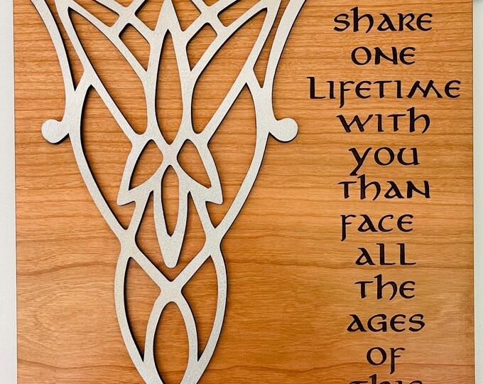 EVENSTAR ARWYN Necklace LOTR Wood Art Gifts for her