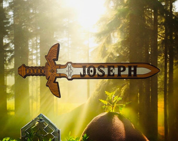 Legend of Zelda personalized name sword custom up to 10 letters
