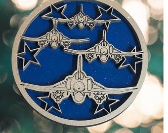 F4 F 4 Phantom Military Christmas Ornament Army Navy Marines Air Force Veteran Holiday Gift