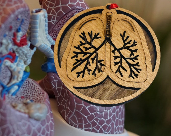 LUNG Lungs PULMONOLOGY Pulmonary medical ornament Nurse Doctor Christmas holiday gift Transplant Donor