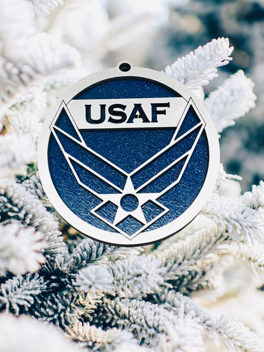 USAF Air Force Military Christmas Ornament Holiday Gift Etsy