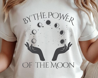 Moon Tee Shirt, Celestial Tshirt, Moon Phases Tee, Wiccan Shirt, Lunar Phases Shirt, Celestial Gifts, Sailor Moon T-Shirt, Mystical T Shirt
