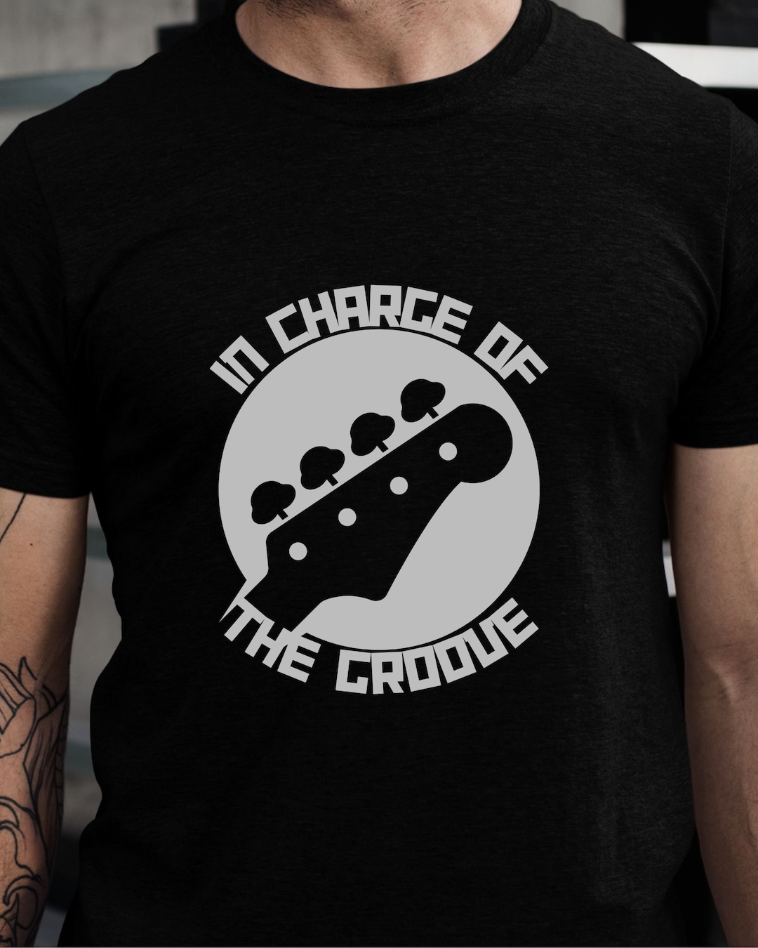 Bass Guitar Tshirt, Bass Tshirt, Bassist Tee, in Charge of the Groove