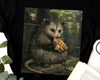 Funny Possum Shirt Animal Meme Tee Retro Possum Shirt Sarcastic Meme Shirt Grunge Graphic Tee Raccoon Core Tee Goblincore Tee