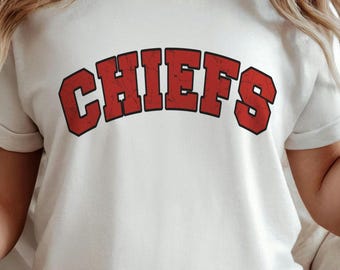 CHIEFS Shirt KC Game Day Shirt Kansas City Football Arrowhead I Love Football Touchdown Chiefs Shirt Kansas Tee Christmas Gift For Him & Her