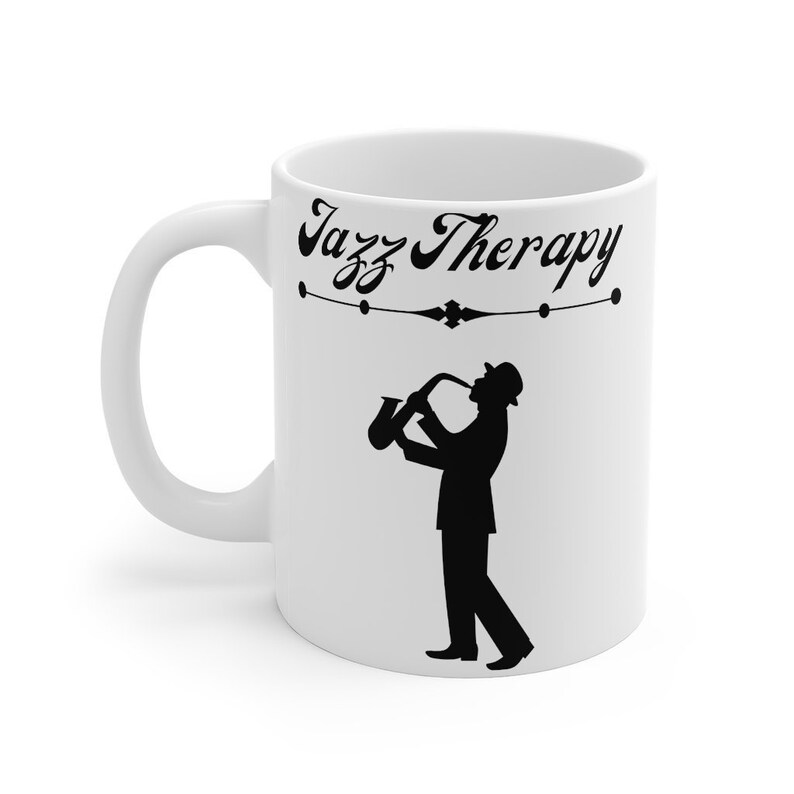 Jazz Music Mug Jazz Therapy Mug Jazz Music Gift Saxophone | Etsy