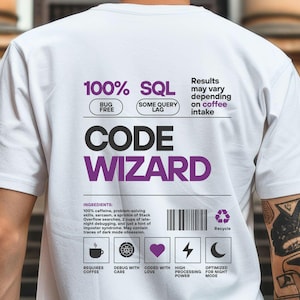 Code Wizard Coding Shirt Funny Geek Gift Computer Science Gift Funny Coding Shirt Software Engineer Gift, Coder Shirt, Computer Geek Shirt